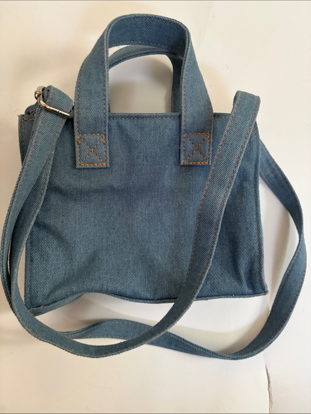 wild fable Denim Mini Tote Crossbody - Blue - Picture 3 of 3